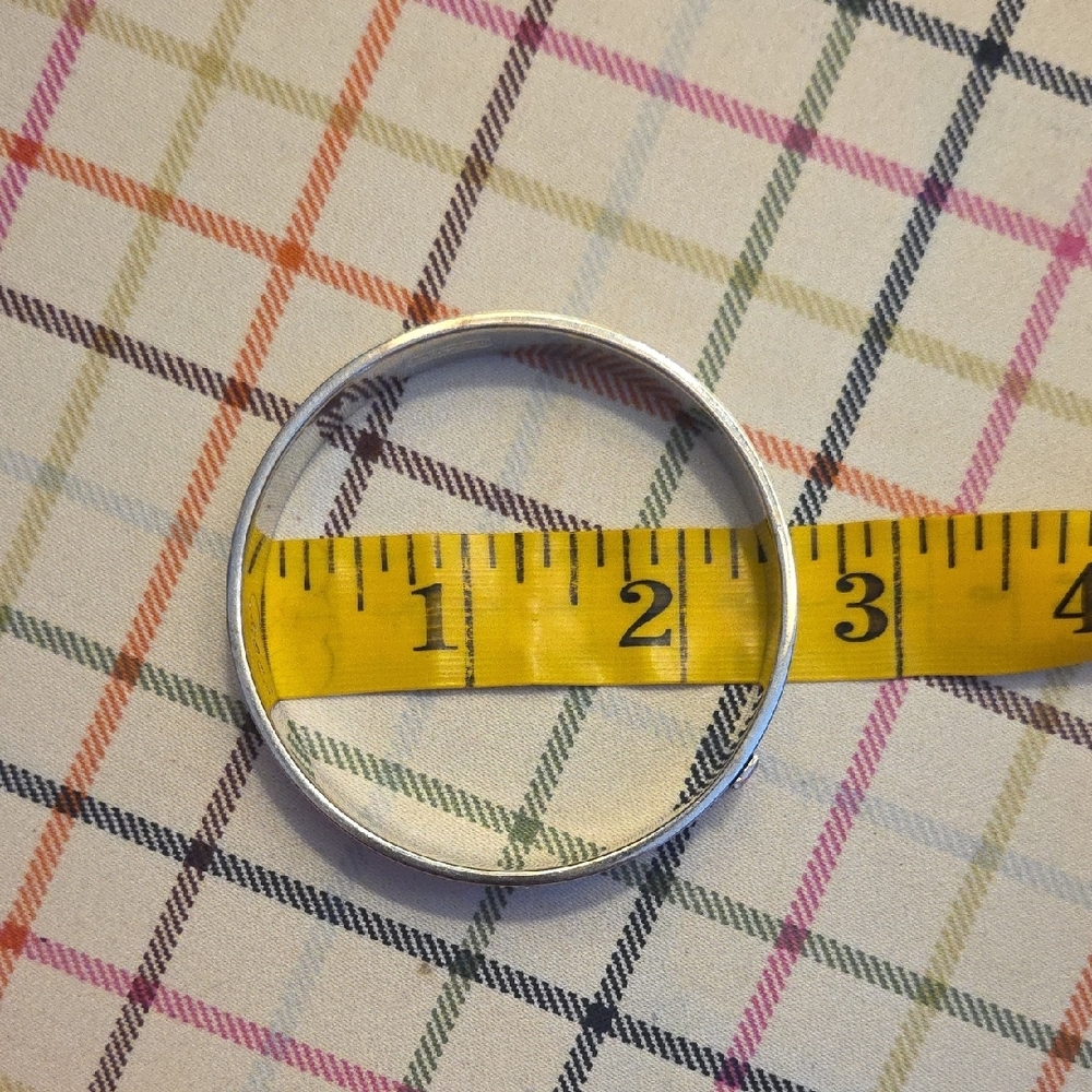 Coach Silver Tone Bracelet with Op Art Logo Design - Picture 9 of 12